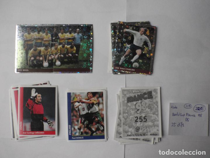 Cromos de f&uacute;tbol: Lote 25 cromos f&uacute;tbol diferentes WORLD CUP FRANCE 98 MUNDIAL 1998 FRANCIA de DS Stickers collections