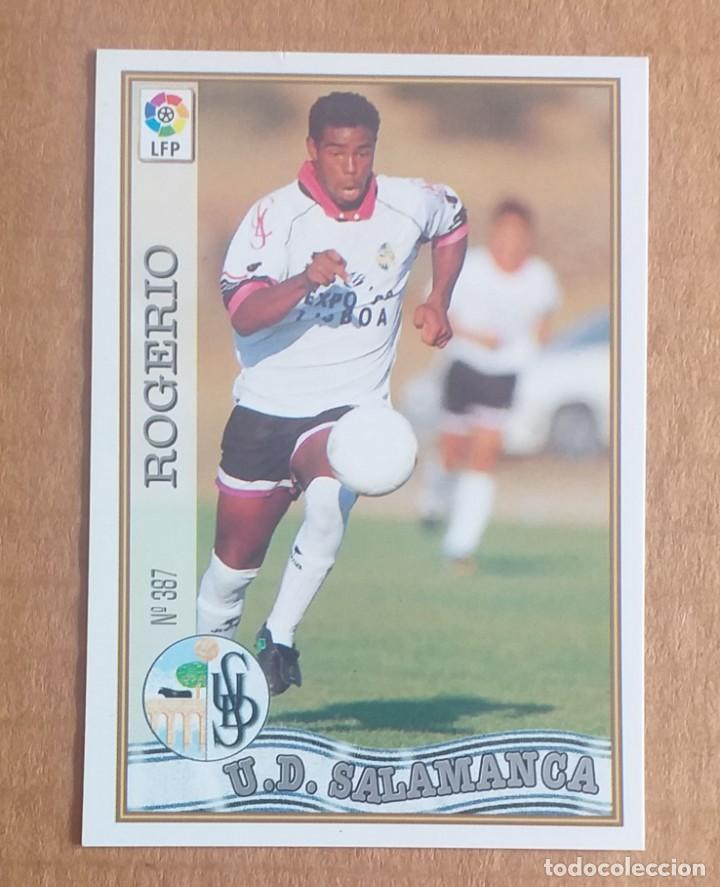 Fu&szlig;ball-Sticker: Cromo n&ordm; 387 ROGERIO SALAMANCA MUNDICROMO 97-98. Estado notable.