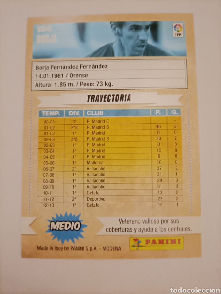 Cromos de f&uacute;tbol: Borja. Getafe. Megacracks 2013/14 - Foto 2