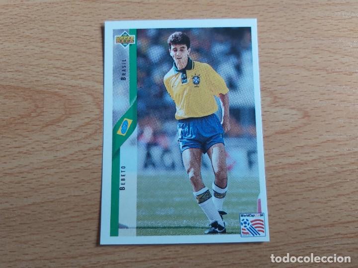 Football Stickers: CROMO FUTBOL MUNDIAL USA 94 UPPER DECK STICKERS 70.BEBETO-BRASIL-NUNCA PEGADO