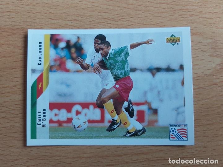 Football Stickers: CROMO FUTBOL MUNDIAL USA 94 UPPER DECK STICKERS 93.M'BOUH-CAMERUN-NUNCA PEGADO