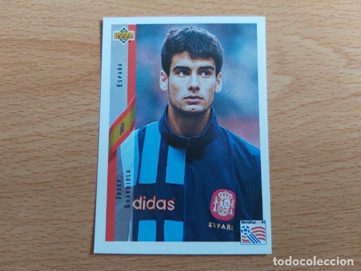 Football Stickers: CROMO FUTBOL MUNDIAL USA 94 UPPER DECK STICKERS 134.GUARDIOLA-ESPA&Ntilde;A-NUNCA PEGADO.ROOKIE