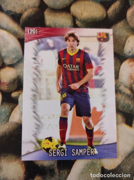 Cromos de f&uacute;tbol: 1201 SERGI SAMPER BARBOSA B FICHAS QUIZ LIGA 2013 2014 13 14