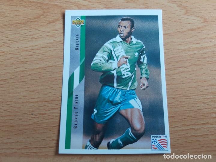 Cromos de F&uacute;tbol: CROMO FUTBOL MUNDIAL USA 94 UPPER DECK STICKERS 179.FINIDI-NIGERIA-NUNCA PEGADO.