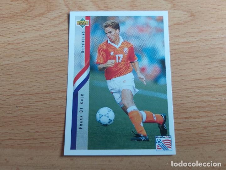 Football Stickers: CROMO FUTBOL MUNDIAL USA 94 UPPER DECK STICKERS 268.FRANK DE BOER-HOLANDA-NUNCA PEGADO.