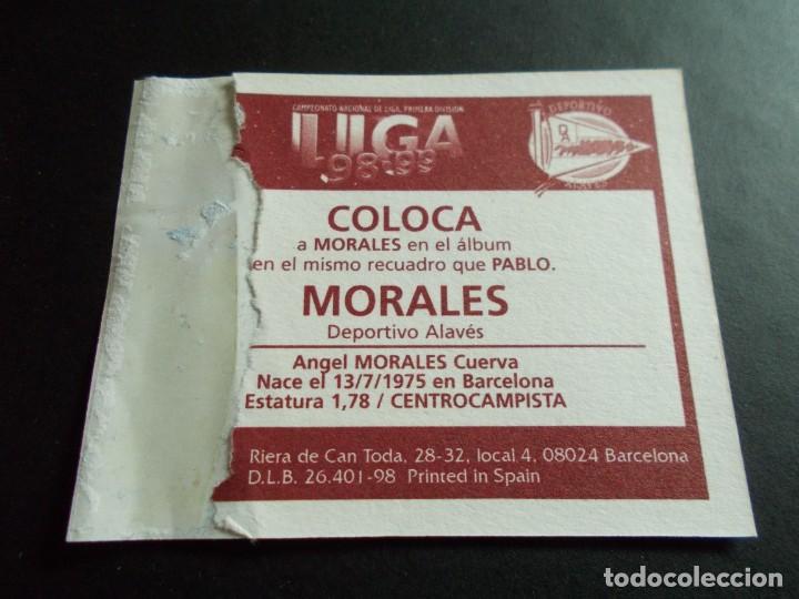Cromos de f&uacute;tbol: ESTE 98-99 COLOCA MORALES ALAVES VENTANILLA - Foto 2