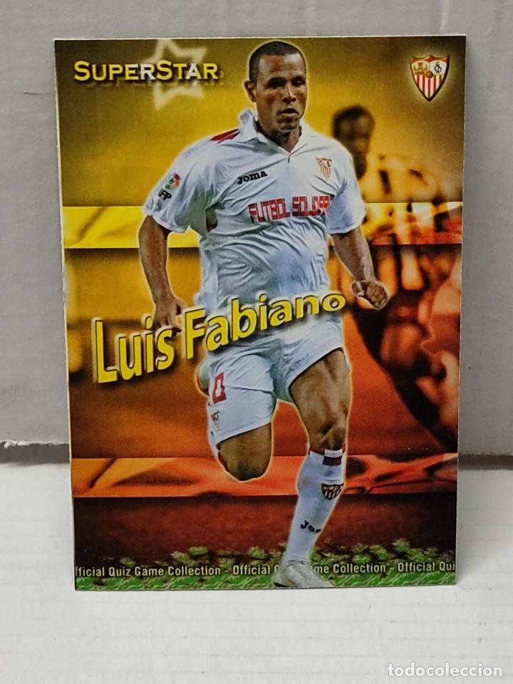 Cromos de F&uacute;tbol: Cromo Mundicromo QUIZ Las Fichas de la liga 2010 (2009/10) -LUIS FABIANO- SUPERSTAR n&uacute;mero 080