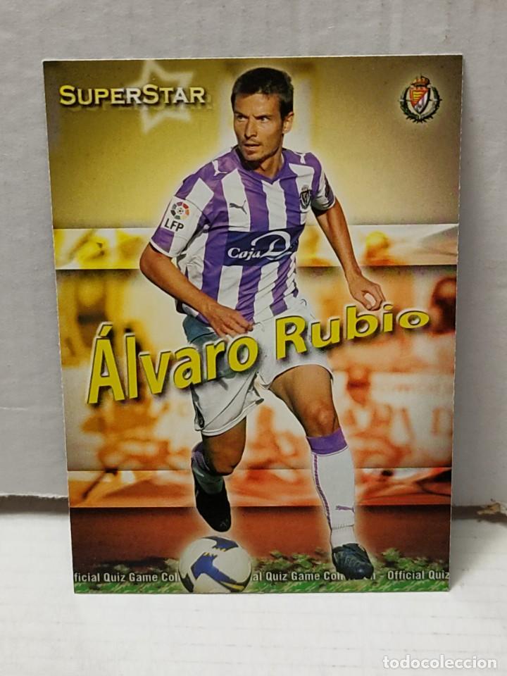 Figurine di Calcio: Cromo Mundicromo QUIZ Las Fichas de la liga 2010 (2009/10) -&Aacute;LVARO RUBIO- SUPERSTAR n&uacute;mero 428