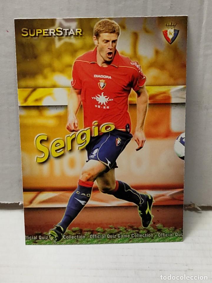 Figurine di Calcio: Cromo Mundicromo QUIZ Las Fichas de la liga 2010 (2009/10) -SERGIO - SUPERSTAR n&uacute;mero 402