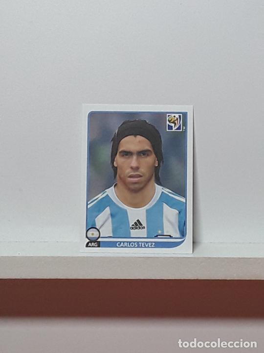 Cromos de f&uacute;tbol: MUNDIAL 2010 SOUTH AFRICA SUDAFRICA CROMO PANINI FUTBOL N 124 ARGENTINA CARLOS TEVEZ