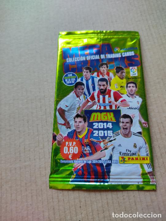 Cromos de F&uacute;tbol: SOBRE CROMOS VAC&Iacute;O LIGA 2014-2015 MEGACRACKS PANINI MGK 14-15 MESSI BALE ITURRASPE I&Ntilde;IGO PAREJO ARDA