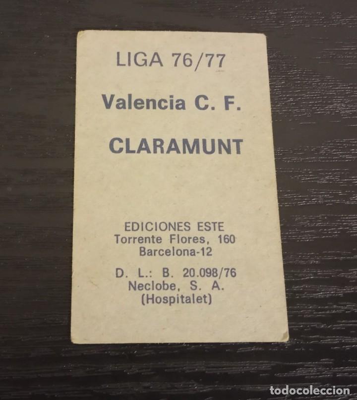 Cromos de f&uacute;tbol: -ESTE 76-77 : CLARAMUNT ( VALENCIA ) - Foto 2