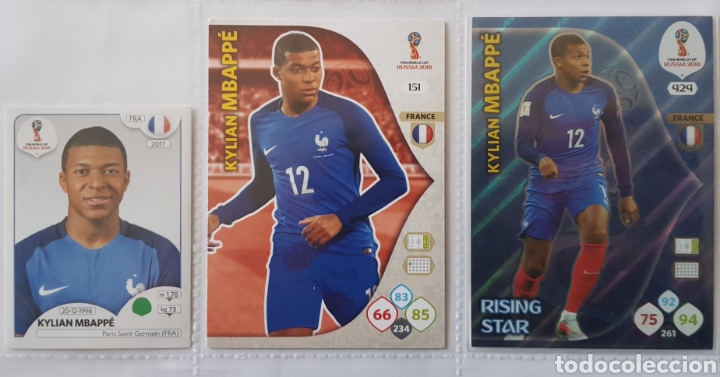 Cromos de f&uacute;tbol: Mbappe Francia Rusia 2018 - Foto 1