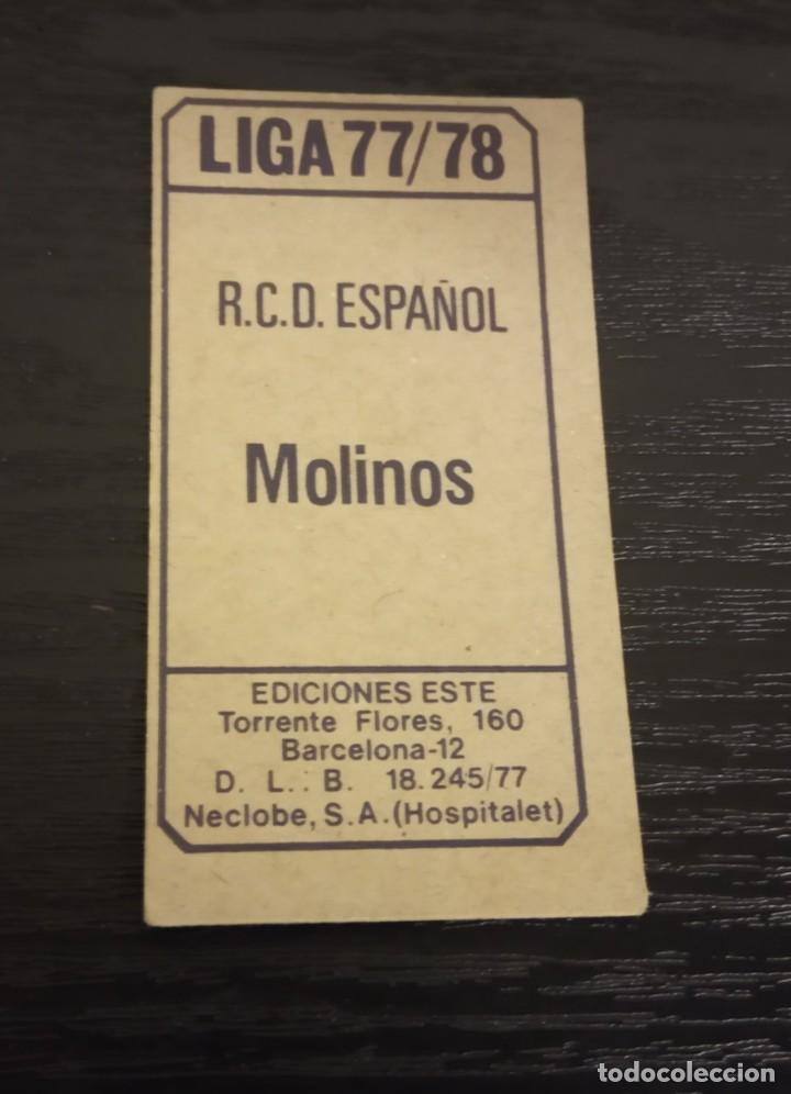 Cromos de f&uacute;tbol: -ESTE 77-78 : MOLINOS ( ESPA&Ntilde;OL ) - Foto 2
