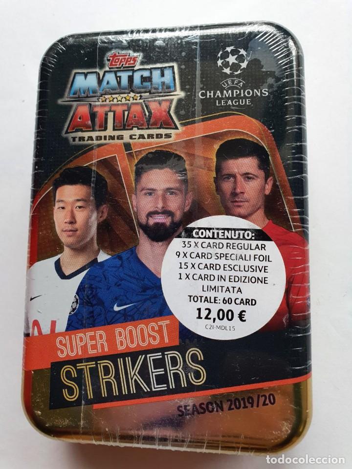 Cromos de Futebol: Tim Box STRIKERS Champions League MATCH ATTAX 2019/20 TOPPS Precintada Ed. IT - 60 CARDS
