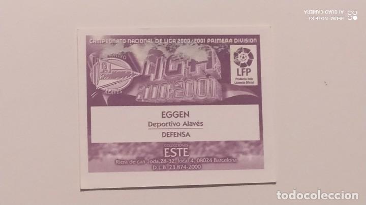 Cromos de f&uacute;tbol: EGGEN ALAVES ESTE 00 01 2000 2001 - Foto 2
