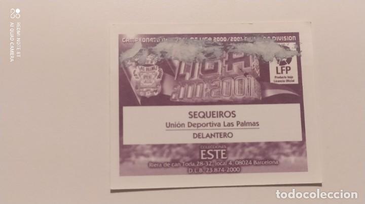 Cromos de f&uacute;tbol: SEQUEIROS LAS PALMAS ESTE 00 01 2000 2001 - Foto 2