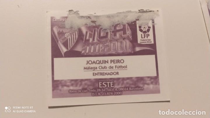 Cromos de f&uacute;tbol: JOAQUIN PEIRO MALAGA ESTE 00 01 2000 2001 - Foto 2