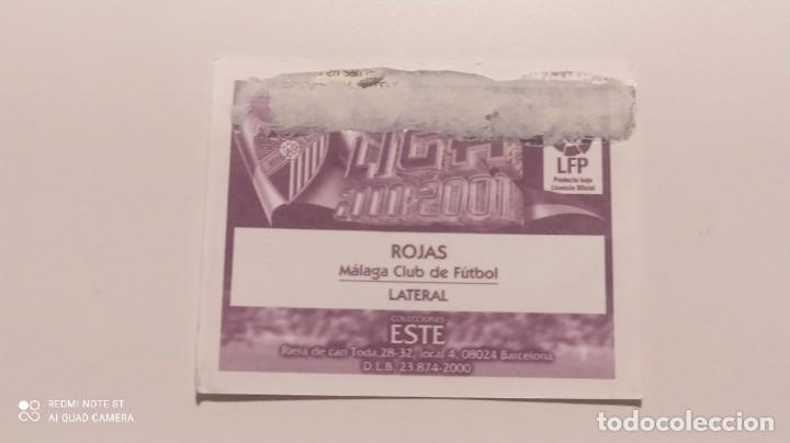 Cromos de f&uacute;tbol: ROJAS MALAGA ESTE 00 01 2000 2001 - Foto 2