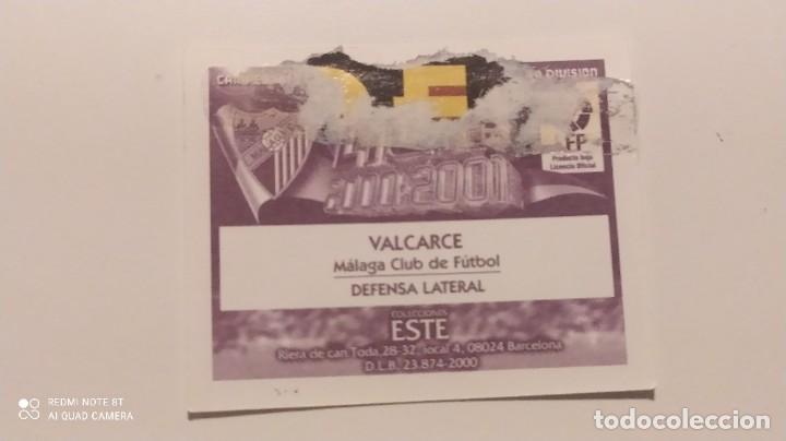 Cromos de f&uacute;tbol: VALCARCE MALAGA ESTE 00 01 2000 2001 - Foto 2