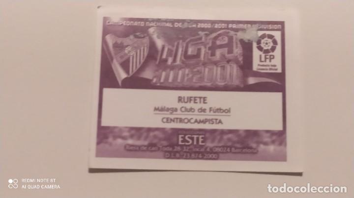 Cromos de f&uacute;tbol: RUFETE MALAGA ESTE 00 01 2000 2001 - Foto 2