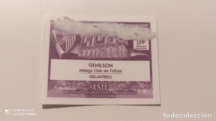 Cromos de f&uacute;tbol: GENILSON MALAGA ESTE 00 01 2000 2001 - Foto 2