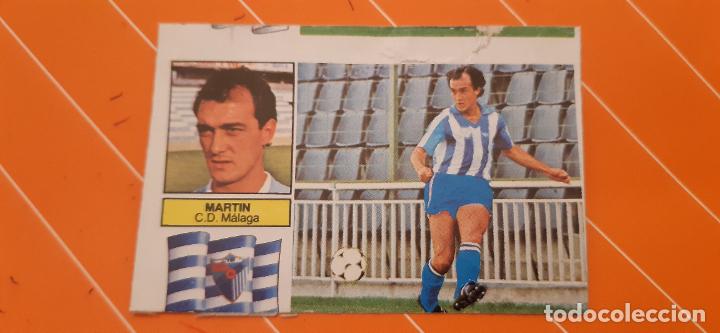 Cromos de f&uacute;tbol: 82 83 ESTE M&aacute;laga MART&Iacute;N claro ERROR de corte - Foto 1