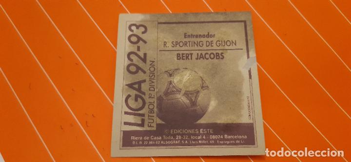 Cromos de f&uacute;tbol: 92 93 ESTE SPORTING DE GIJON BERT JACOBS - Foto 4