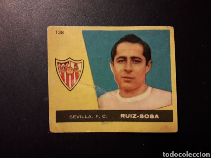 Football Stickers: RUIZ-SOSA SEVILLA ED BRUGUERA CAMPEONES 1960 N&deg; 138 DESPEGADO, FOTOS. PEDIDO M&Iacute;NIMO 3 &euro;