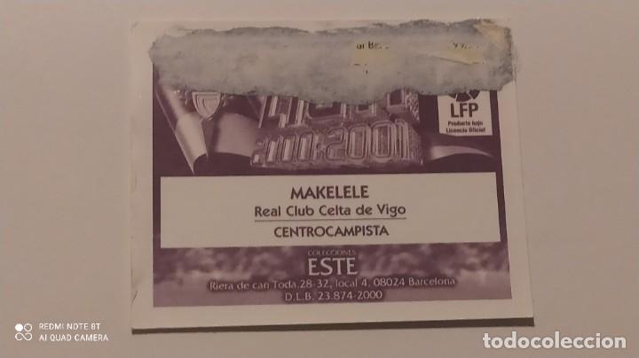 Cromos de f&uacute;tbol: MAKELELE CELTA DE VIGO ESTE 00 01 2000 2001 - Foto 2