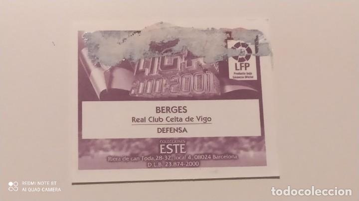 Cromos de f&uacute;tbol: BERGES CELTA DE VIGO ESTE 00 01 2000 2001 - Foto 2