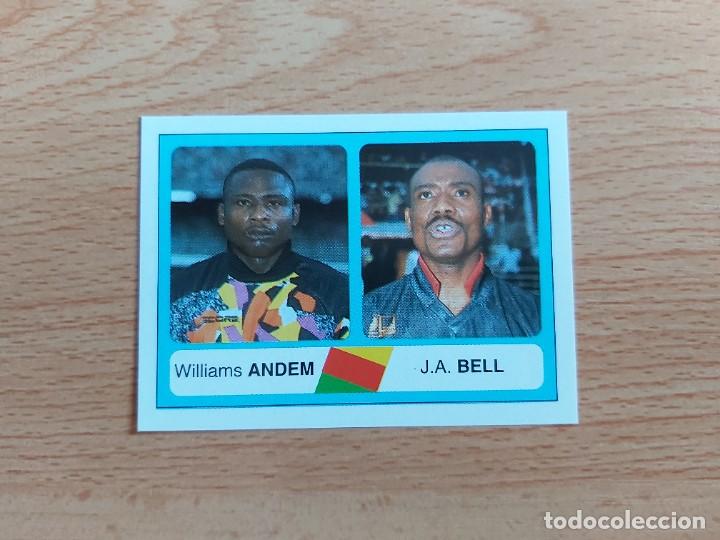 Cartes &agrave; collectionner de Football: CROMO FUTBOL MUNDIAL USA 94 EDICIONES ESTADIO 439.ANDEM/BELL-CAMERUN-NUNCA PEGADO
