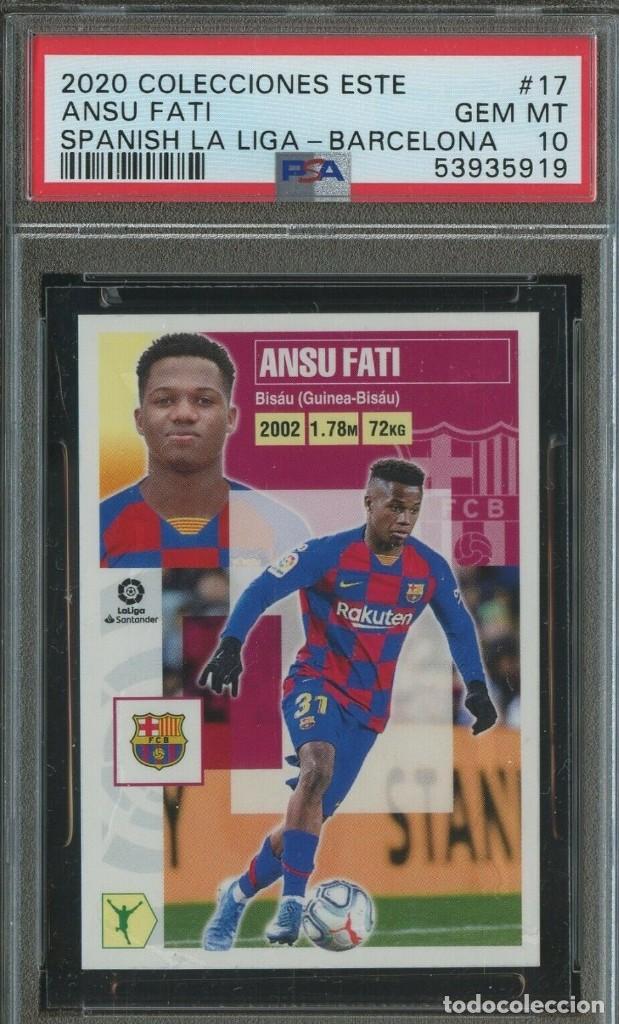 Cromos de F&uacute;tbol: ANSU FATI PSA 10 2020 COLECCIONES ESTE #17