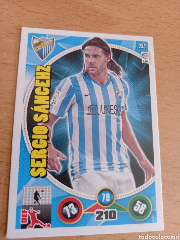 Figurine di Calcio: Panini Adrenalyn 2014 2015 14 15 255 Sergio S&aacute;nchez M&aacute;laga versi&oacute;n err&oacute;nea