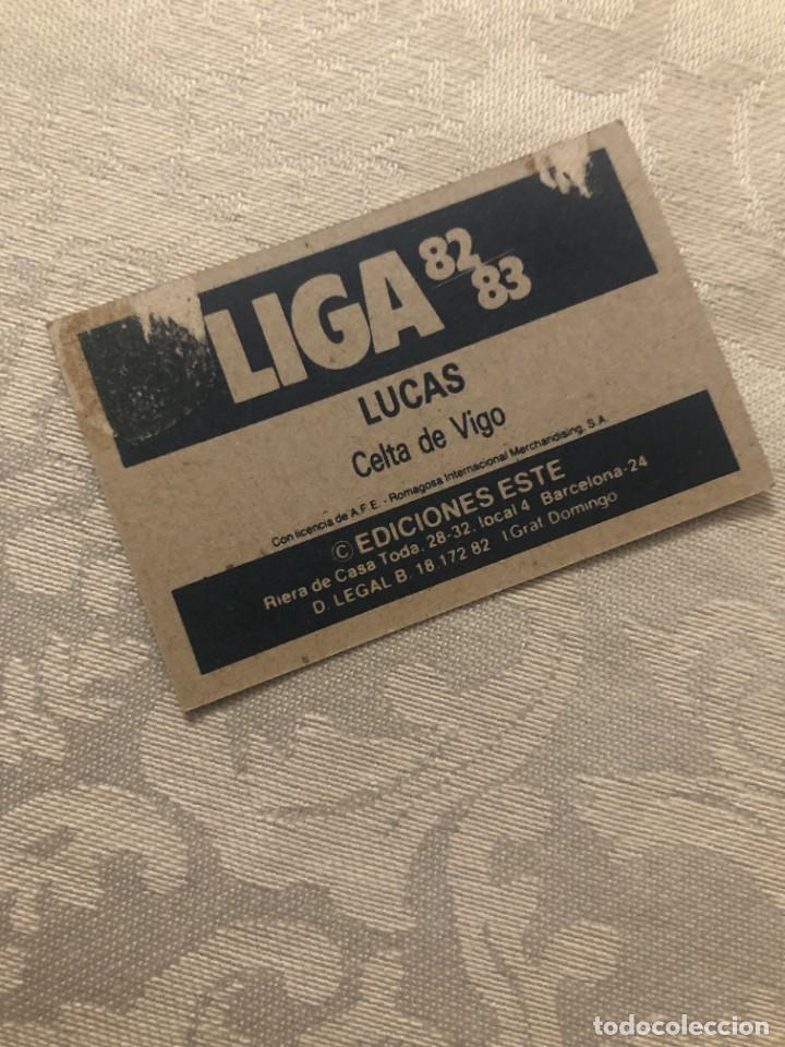 Cromos de f&uacute;tbol: LUCAS CELTA DE VIGO EDICIONES ESTE 82-83 - Foto 2