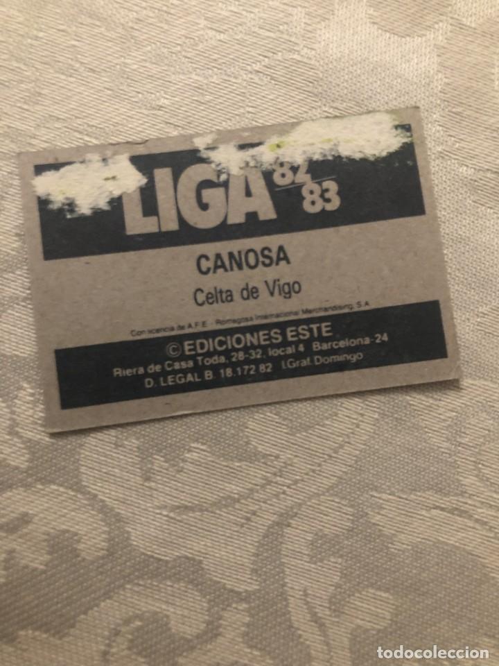 Cromos de f&uacute;tbol: CANOSA CELTA DE VIGO EDICIONES ESTE 82-83 - Foto 2