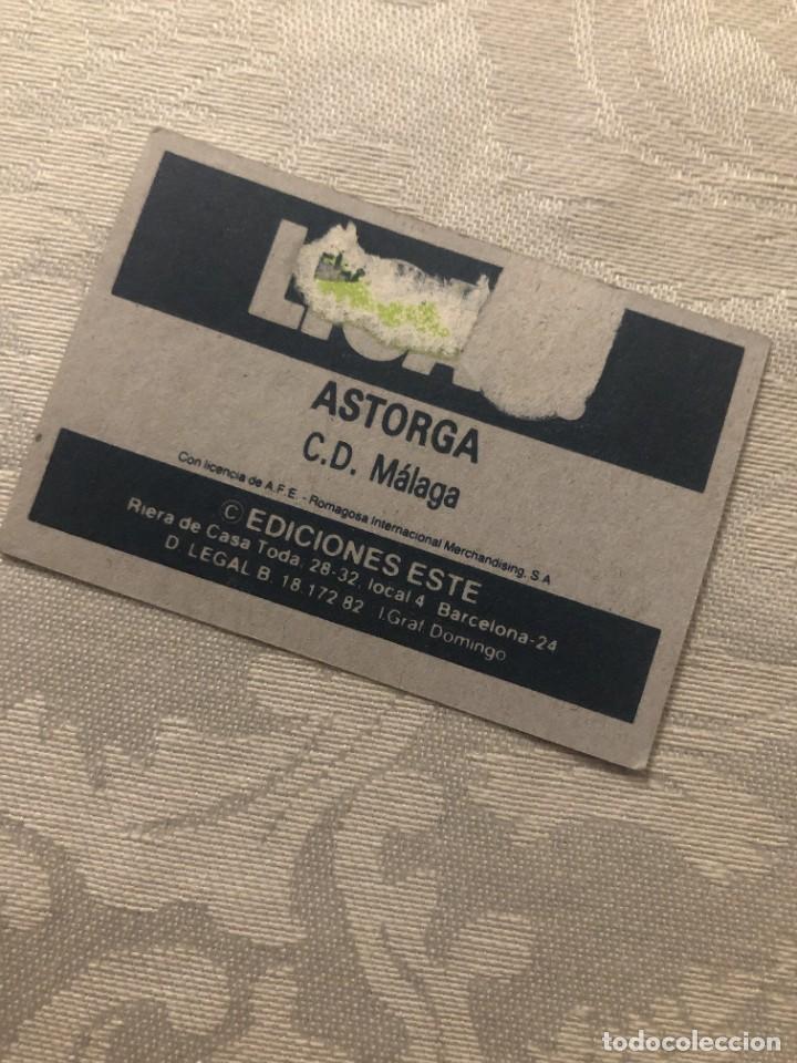 Cromos de f&uacute;tbol: ASTORGA M&Aacute;LAGA EDICIONES ESTE 82-83 - Foto 2