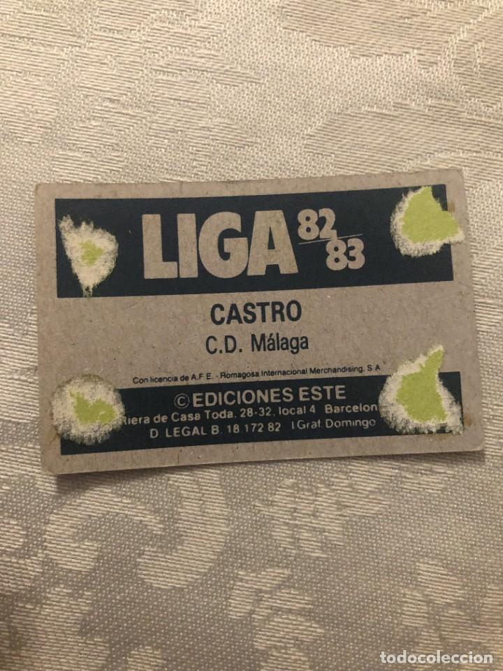 Cromos de f&uacute;tbol: CASTRO M&Aacute;LAGA EDICIONES ESTE 82-83 - Foto 2