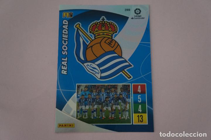 Cromos de f&uacute;tbol: TRADING CARD DE FUTBOL ESCUDO DE LA REAL SOCIEDAD N&ordm; 289 LIGA ADRENALYN XL 2021-2022/21-22 PANINI
