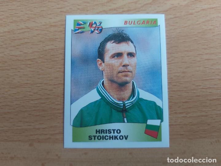 Football Stickers: CROMO FUTBOL EURO 96 INGLATERRA EDITORIAL PANINI 152.HRISTO STOICHKOV-BULGARIA-NUNCA PEGADO