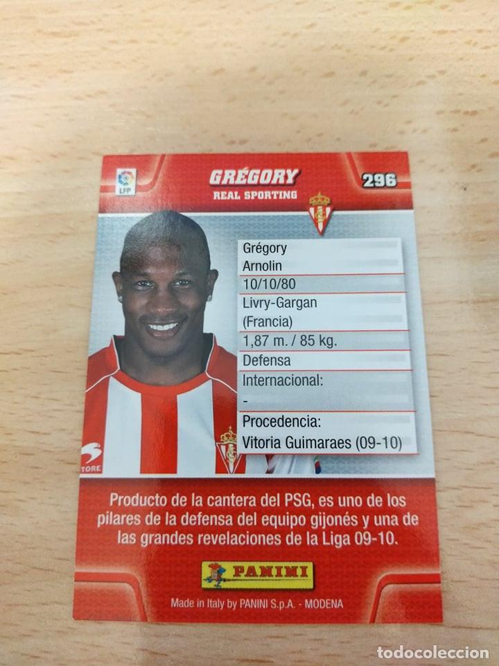 Cromos de f&uacute;tbol: Megacracks 10/11. 296- Gr&eacute;gory. Sporting. - Foto 2