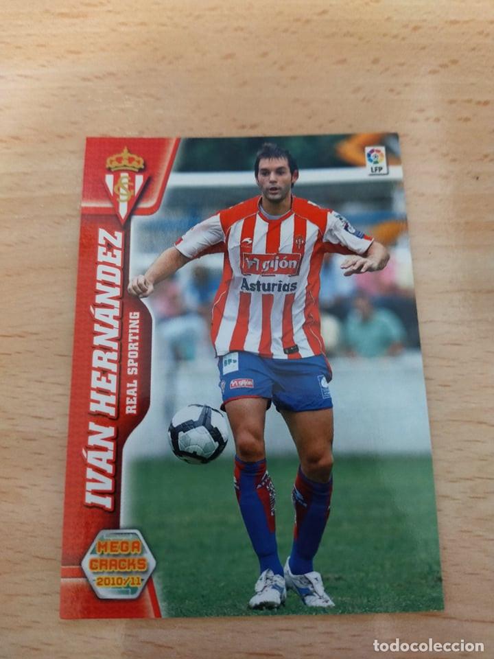 Cromos de f&uacute;tbol: Megacracks 10/11. 297- Iv&aacute;n Hern&aacute;ndez. Sporting. - Foto 1
