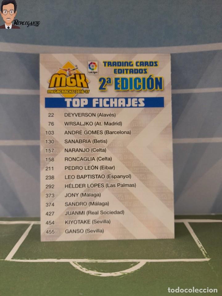Cromos de f&uacute;tbol: INDICE 2&ordf; EDICI&Oacute;N (TOP FICHAJES) MEGACRACKS 2016 2017 16 17 PANINI ALBUM LIGA F&Uacute;TBOL MGK