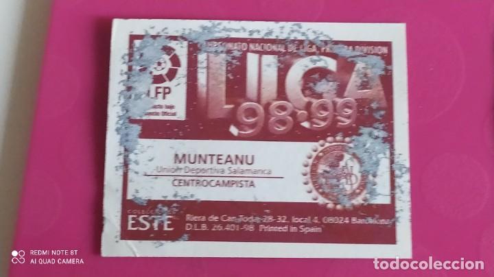 Cromos de f&uacute;tbol: MUNTEANU SALAMANCA ESTE 98 99 1998 1999 - Foto 2