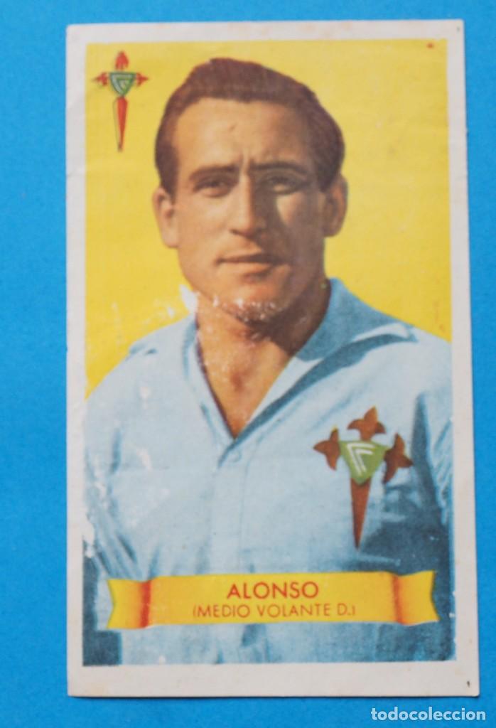 Figurine di Calcio: ANTIGUO CROMO DE F&Uacute;TBOL. ALONSO ( MEDIO VOLANTE D.) JUGADOR DEL CELTA DE VIGO