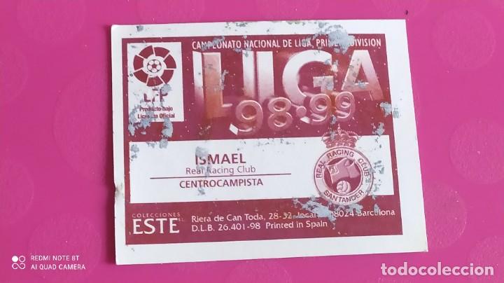 Cromos de f&uacute;tbol: ISMAEL RACING DE SANTANDER ESTE 98 99 1998 1999 - Foto 2