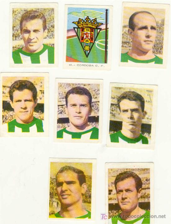 Cromos de F&uacute;tbol: (1316-F)CROMOS CORDOBA C.F.,TENIS,FUTBOL,CICLISMO 1966 A 3 EUROS LA UNIDAD.