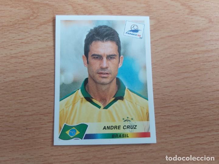 Cromos de f&uacute;tbol: CROMO FUTBOL MUNDIAL FRANCIA 98 EDITORIAL PANINI 20.ANDRE CRUZ-BRASIL-NUNCA PEGADO