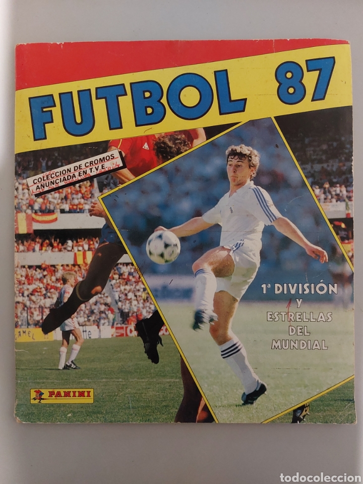 Cromos de F&uacute;tbol: (AP) ALBUM FUTBOL 87 PANINI 1 DIVISI&Oacute;N ESTRELLAS DEL MUNDIAL INCOMPLETO 59 CROMOS DE 377