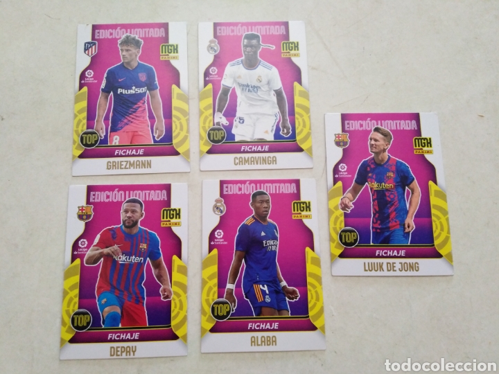 Cromos de F&uacute;tbol: Lote de 5 FICHAJE EDICI&Oacute;N LIMITADA MGK ( megacrark ) 2021-2022